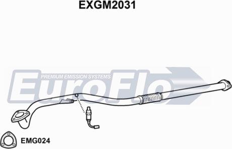 EuroFlo EXGM2031 - Труба вихлопного газу avtolavka.club