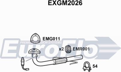 EuroFlo EXGM2026 - Труба вихлопного газу avtolavka.club