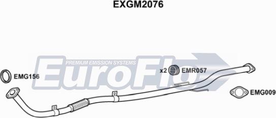 EuroFlo EXGM2076 - Труба вихлопного газу avtolavka.club