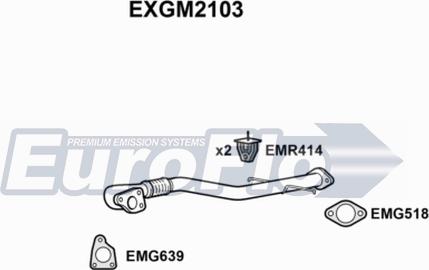 EuroFlo EXGM2103 - Труба вихлопного газу avtolavka.club