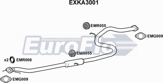 EuroFlo EXKA3001 - Середній глушник вихлопних газів avtolavka.club