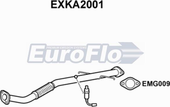 EuroFlo EXKA2001 - Труба вихлопного газу avtolavka.club