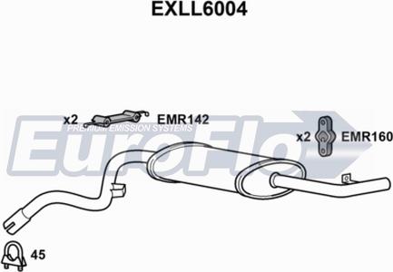 EuroFlo EXLL6004 - Глушник вихлопних газів кінцевий avtolavka.club