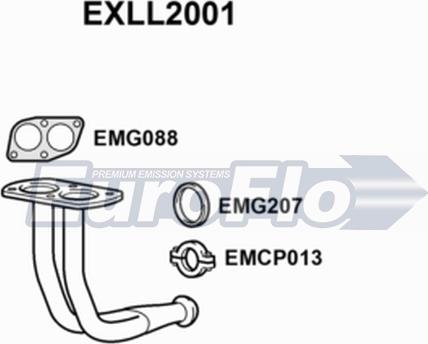 EuroFlo EXLL2001 - Труба вихлопного газу avtolavka.club