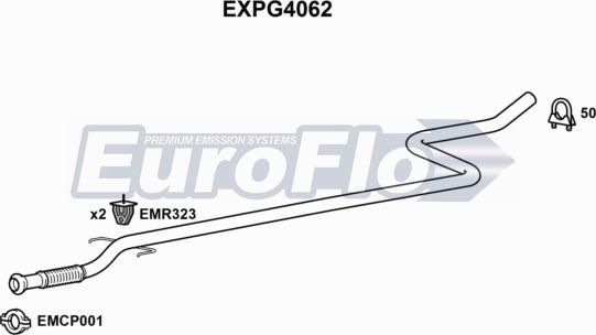 EuroFlo EXPG4062 - Труба вихлопного газу avtolavka.club