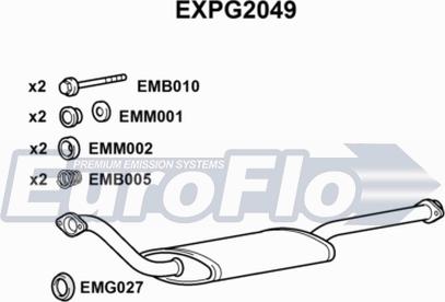 EuroFlo EXPG2049 - Труба вихлопного газу avtolavka.club