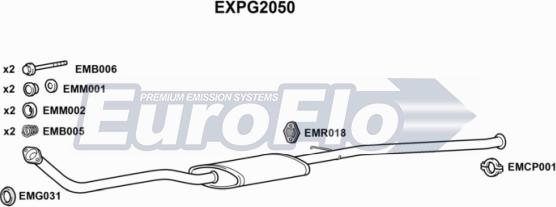 EuroFlo EXPG2050 - Труба вихлопного газу avtolavka.club
