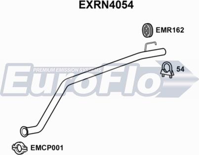 EuroFlo EXRN4054 - Труба вихлопного газу avtolavka.club