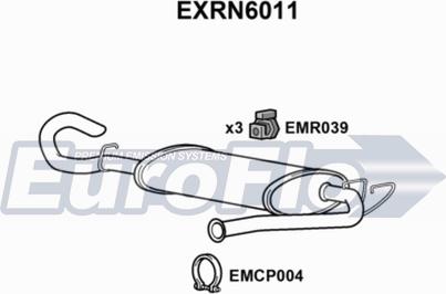 EuroFlo EXRN6011 - Глушник вихлопних газів кінцевий avtolavka.club