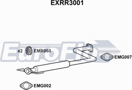 EuroFlo EXRR3001 - Середній глушник вихлопних газів avtolavka.club