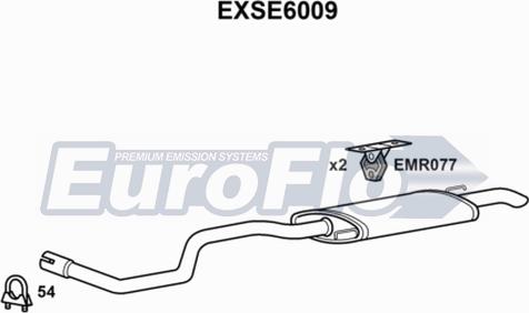 EuroFlo EXSE6009 - Глушник вихлопних газів кінцевий avtolavka.club