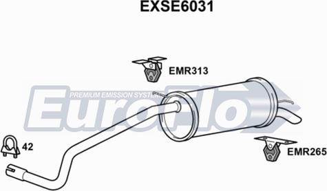 EuroFlo EXSE6031 - Глушник вихлопних газів кінцевий avtolavka.club