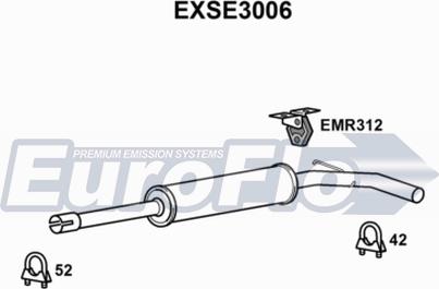 EuroFlo EXSE3006 - Середній глушник вихлопних газів avtolavka.club