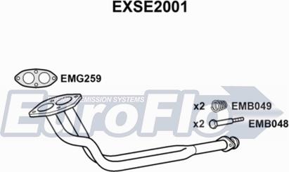 EuroFlo EXSE2001 - Труба вихлопного газу avtolavka.club