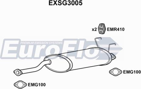 EuroFlo EXSG3005 - Середній глушник вихлопних газів avtolavka.club