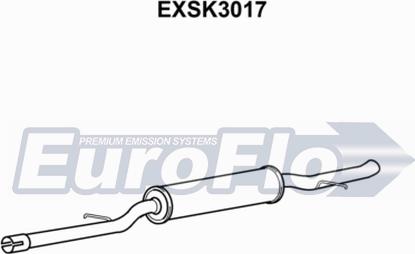 EuroFlo EXSK3017 - Середній глушник вихлопних газів avtolavka.club
