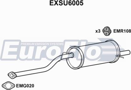 EuroFlo EXSU6005 - Глушник вихлопних газів кінцевий avtolavka.club