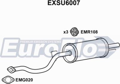 EuroFlo EXSU6007 - Глушник вихлопних газів кінцевий avtolavka.club