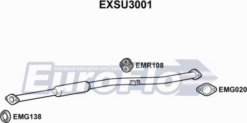 EuroFlo EXSU3001 - Середній глушник вихлопних газів avtolavka.club