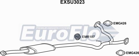 EuroFlo EXSU3023 - Середній глушник вихлопних газів avtolavka.club
