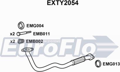 EuroFlo EXTY2054 - Труба вихлопного газу avtolavka.club