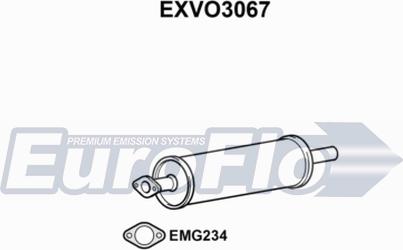 EuroFlo EXVO3067 - Середній глушник вихлопних газів avtolavka.club