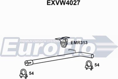 EuroFlo EXVW4027 - Труба вихлопного газу avtolavka.club