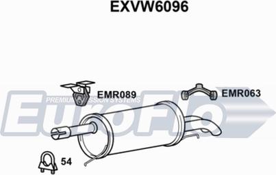 EuroFlo EXVW6096 - Глушник вихлопних газів кінцевий avtolavka.club