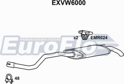 EuroFlo EXVW6000 - Глушник вихлопних газів кінцевий avtolavka.club