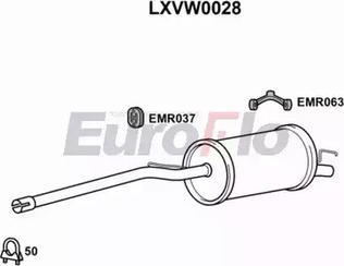 EuroFlo LXVW0028 - Глушник вихлопних газів кінцевий avtolavka.club