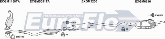 EuroFlo VLAST19D 5001C - Система випуску ОГ avtolavka.club