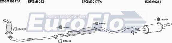 EuroFlo VLAST19D 1001F - Система випуску ОГ avtolavka.club