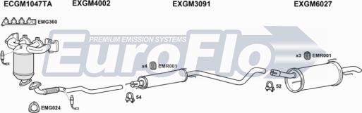 EuroFlo VLAST16 1046A - Система випуску ОГ avtolavka.club