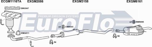 EuroFlo VLAST16 1053B - Система випуску ОГ avtolavka.club