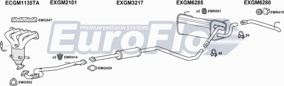 EuroFlo VLAST16 1060C - Система випуску ОГ avtolavka.club