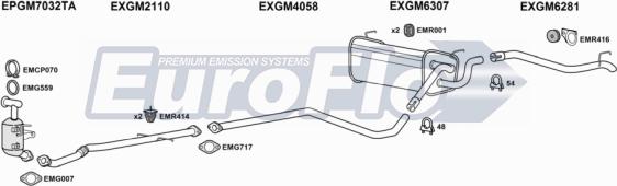 EuroFlo VLAST13D 3004 - Система випуску ОГ avtolavka.club