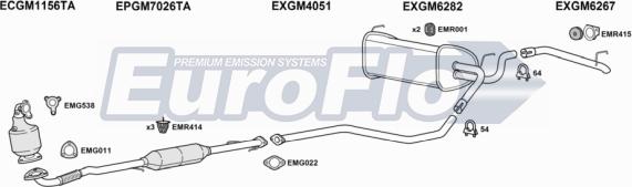 EuroFlo VLAST17D 4004A - Система випуску ОГ avtolavka.club