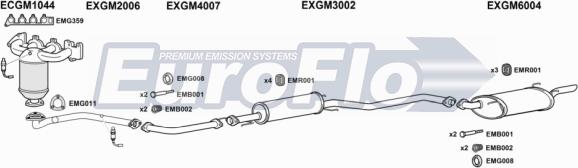 EuroFlo VLVEC18 2008E - Система випуску ОГ avtolavka.club