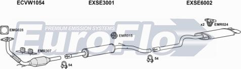 EuroFlo VWCAD19D 7001H - Система випуску ОГ avtolavka.club