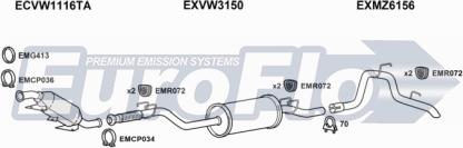 EuroFlo VWCRA25D 9004Q - Система випуску ОГ avtolavka.club