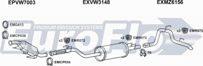 EuroFlo VWCRA25D 9004R - Система випуску ОГ avtolavka.club