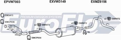 EuroFlo VWCRA25D 9004S - Система випуску ОГ avtolavka.club