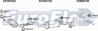 EuroFlo VWCRA25D 9004T - Система випуску ОГ avtolavka.club