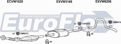 EuroFlo VWLT25D 9008D - Система випуску ОГ avtolavka.club