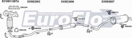 EuroFlo VWPOL12 1001B - Система випуску ОГ avtolavka.club