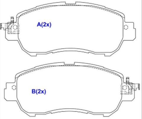 EUROREPAR 1643085280 - Гальмівні колодки, дискові гальма avtolavka.club