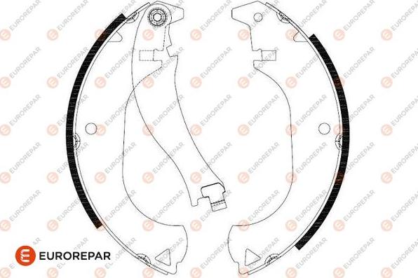 EUROREPAR 1643186980 - Комплект гальм, барабанний механізм avtolavka.club