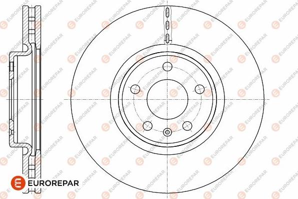 EUROREPAR 1642749880 - Гальмівний диск avtolavka.club