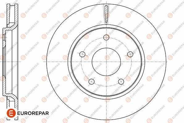 EUROREPAR 1642759980 - Гальмівний диск avtolavka.club