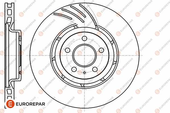 EUROREPAR 1642755080 - Гальмівний диск avtolavka.club